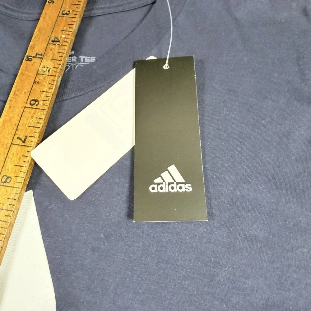 Adidas Basic Bos Tee T-Shirt Size 2XL Men's Navy Blue New Muscle Short Sleeve
